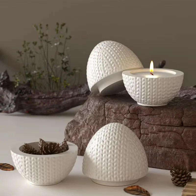 Candle Making Yarn - ZDQ03 Moule en silicone ovale en