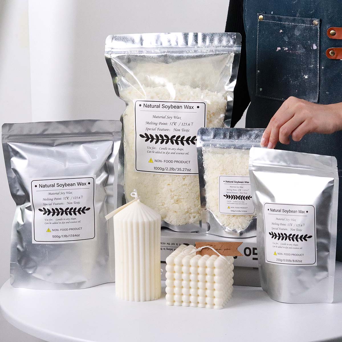 Candle Making Kit For Beginners - Flocons de cire de soja naturelle