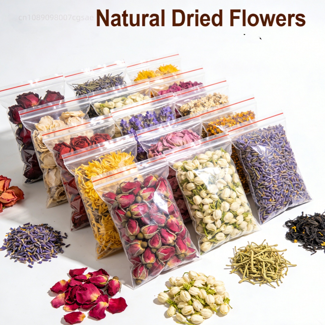 Candle Making Kit For Beginners - 30 Sachets de Fleurs Séchées Naturelles