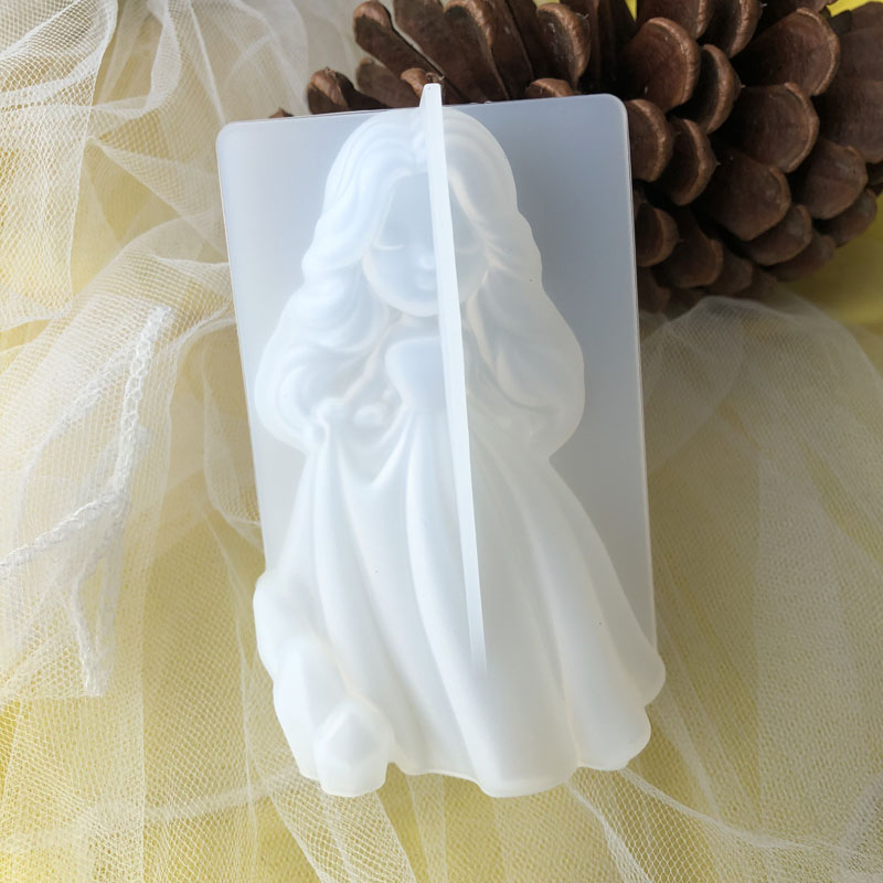 Candle Making Items - Moule à bougie princesse 3D en