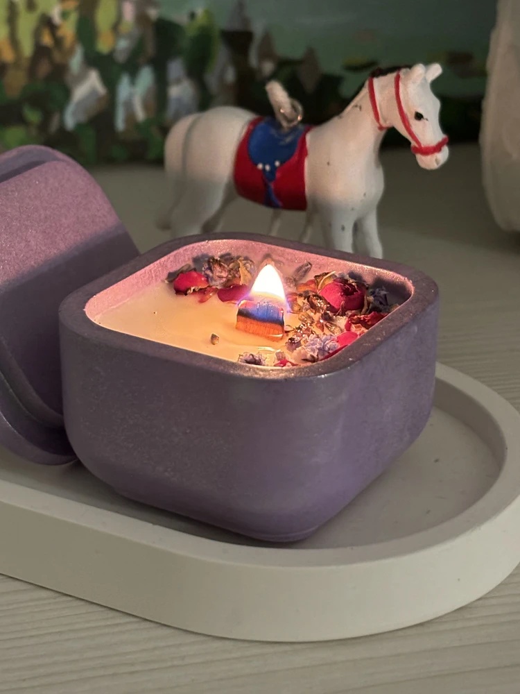Candle Making Jars With Lids - 1 ensemble de moules en Silicone