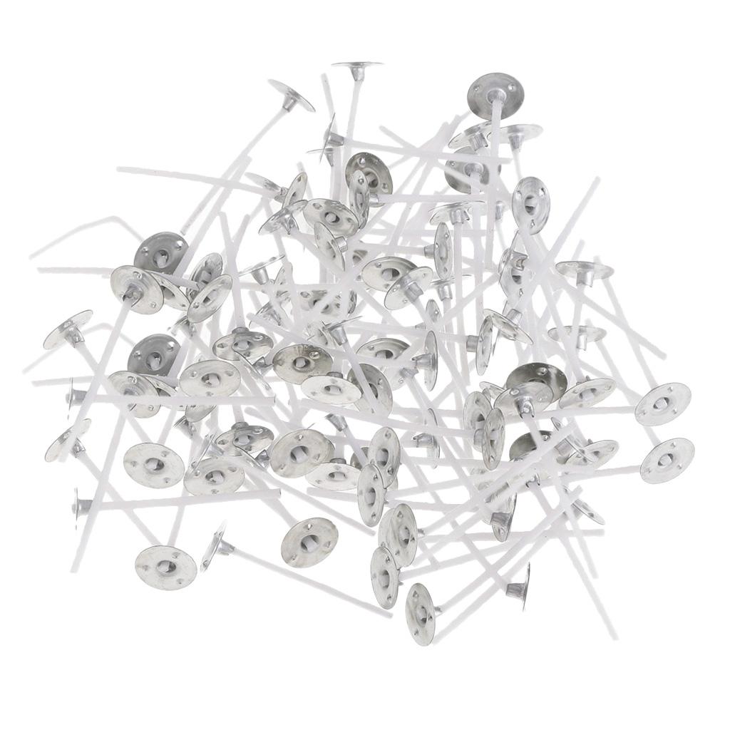 Cotton Wick Pre Tabbed - Mèches de bougie pré-ed, 200 pièces,