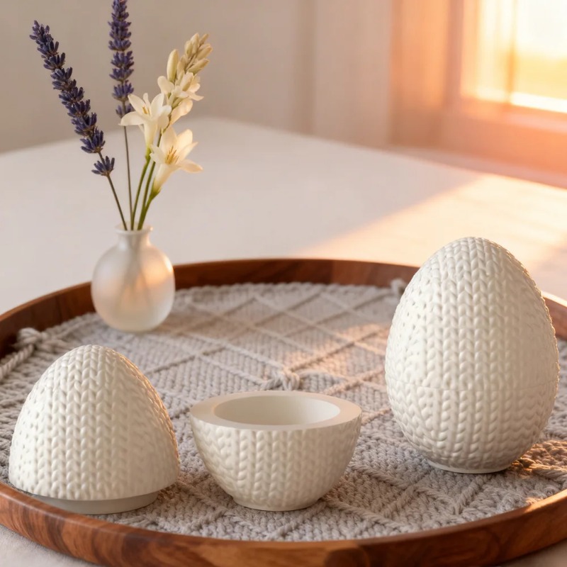 Candle Making Yarn - Moule en silicone ovale en forme