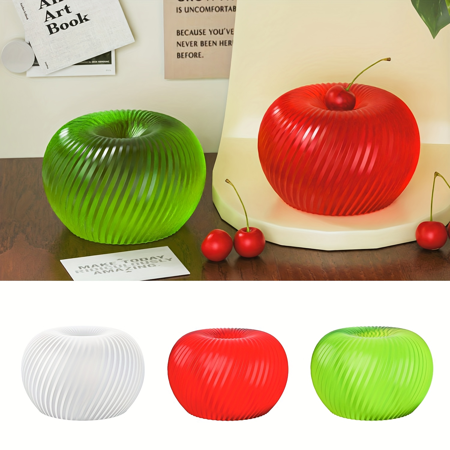 Candle Making Items - Un moule en silicone rouge tendance