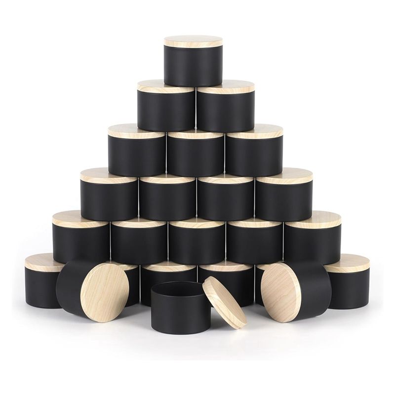 Candle Making Jars With Lids - Lot de 24 boîtes à bougies