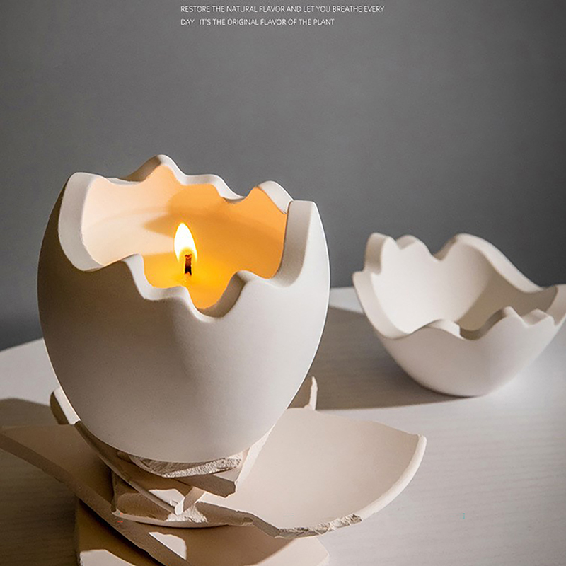 Candle Making Jars With Lids - Moule en silicone en forme d'œuf