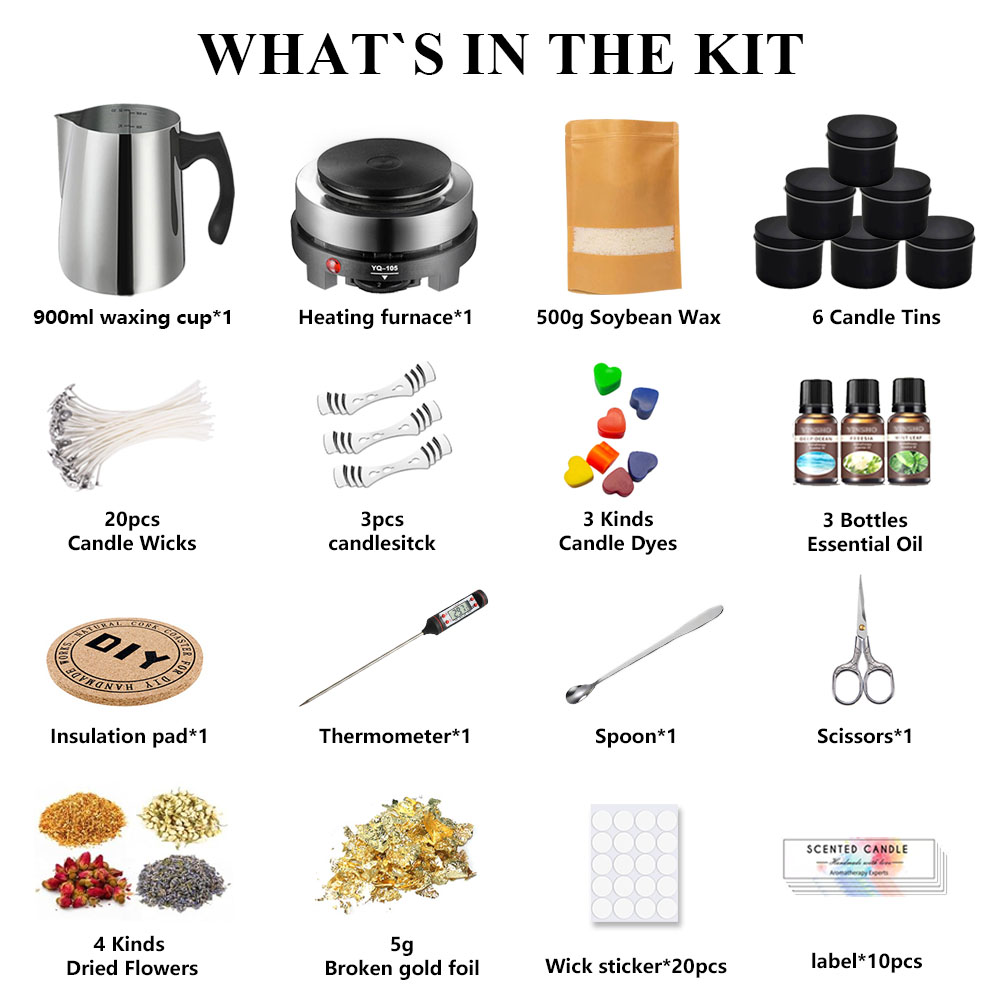 Kit de fabrication de bougies, - Candle Making Kit For Beginners avis et prix