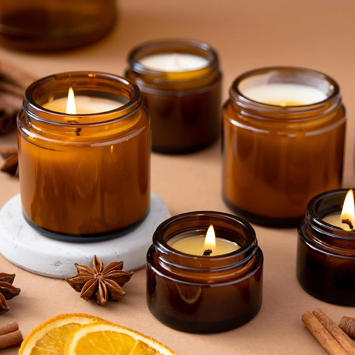 Bocaux en verre pour bougies,  - Candle Making Jars With Lids avis et prix