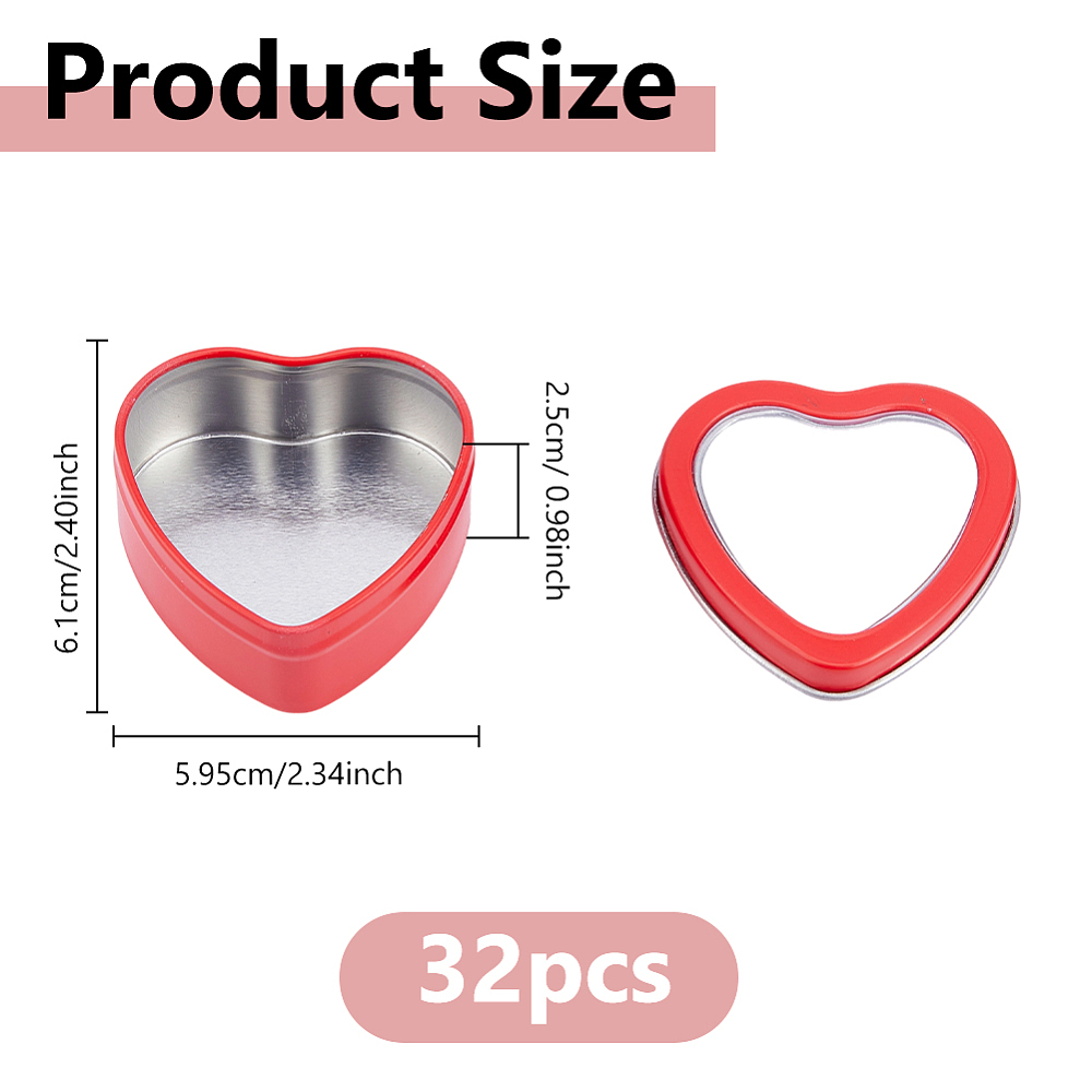 32 boîtes métalliques en forme - Candle Making Jars With Lids avis et prix