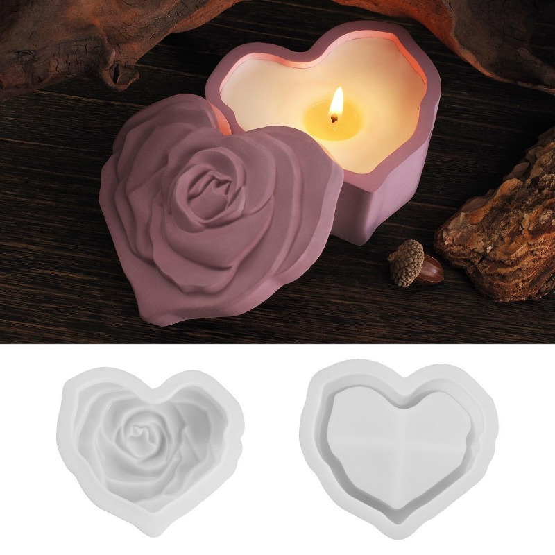 Moule en silicone en forme de  - Candle Making Jars With Lids avis et prix