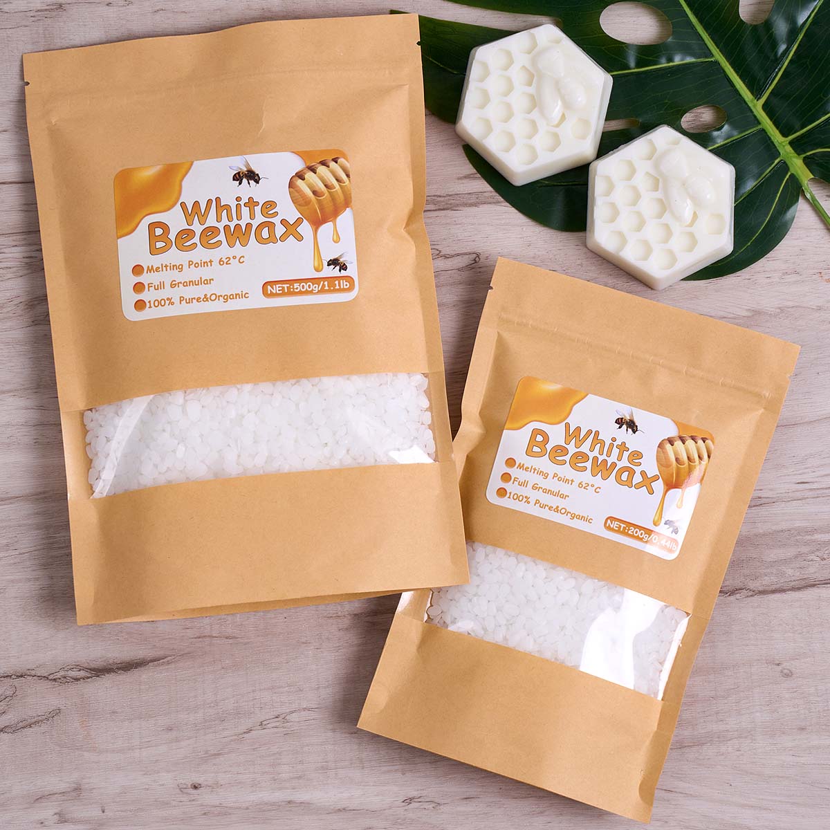 Cire d'abeille blanche 1000g,  - Candle Making Kit For Beginners avis et prix