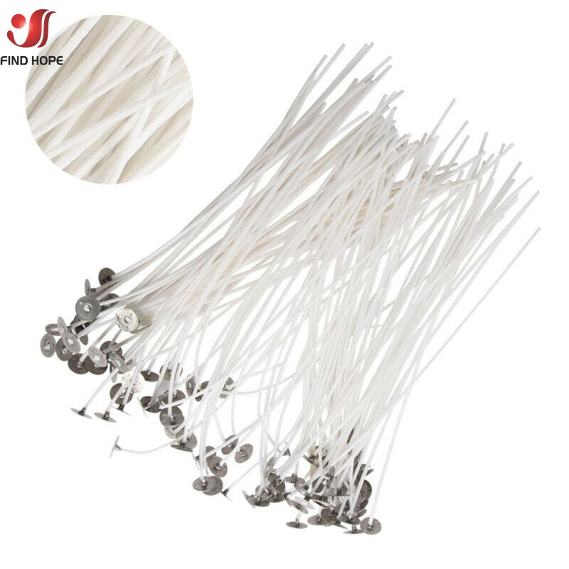 Mèches de bougie sans fumée 10 - Cotton Wick Pre Tabbed avis et prix