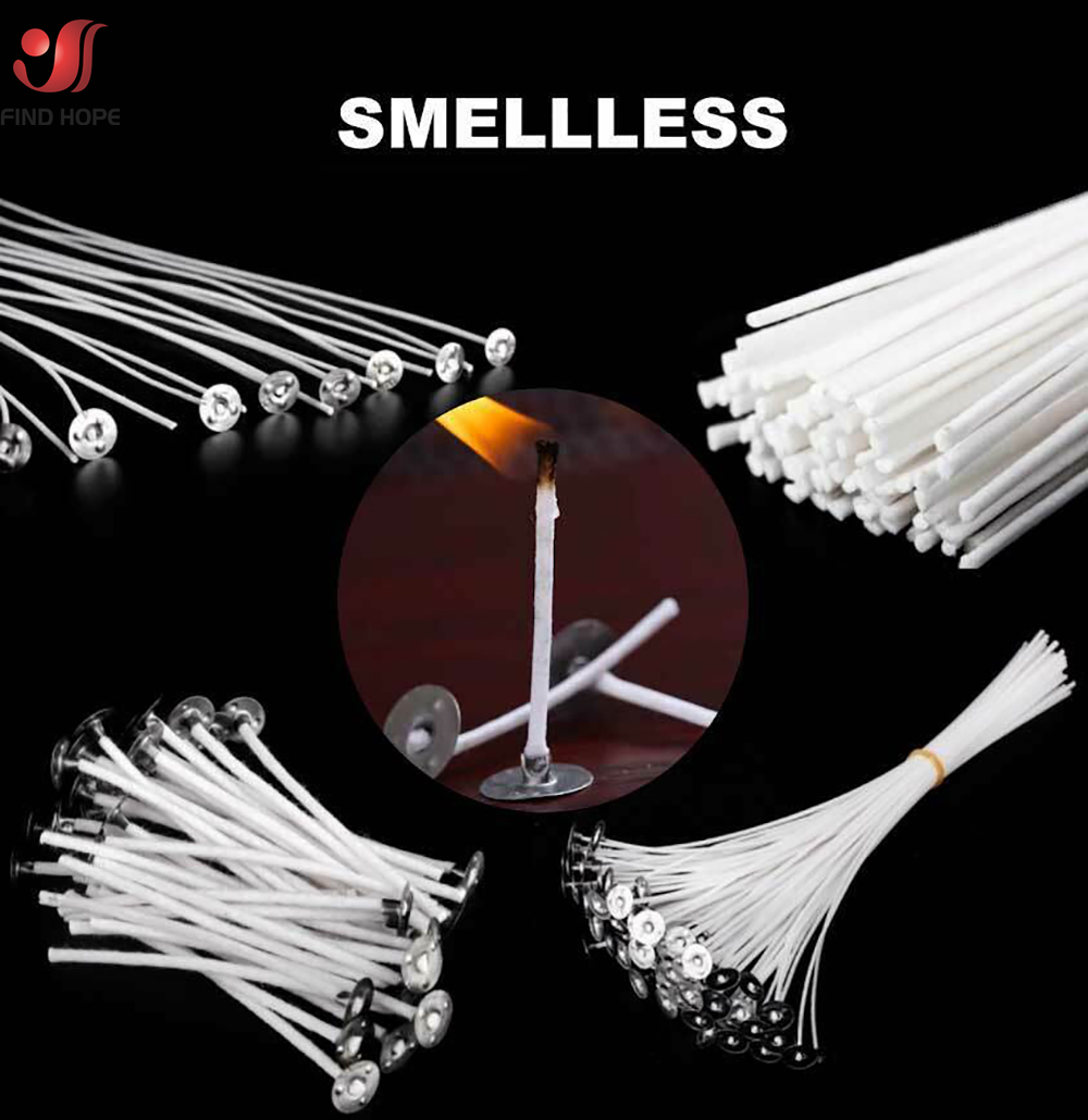Mèches de bougie sans fumée, n - Cotton Wick Pre Tabbed avis et prix