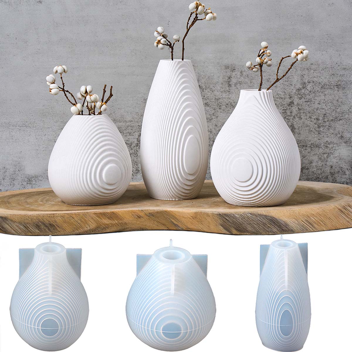 Moule en silicone Vase Ripples - Candle Making Youtube avis et prix