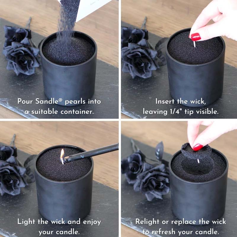 Sable noir pour bougies avec m - Candle Making Easy avis et prix