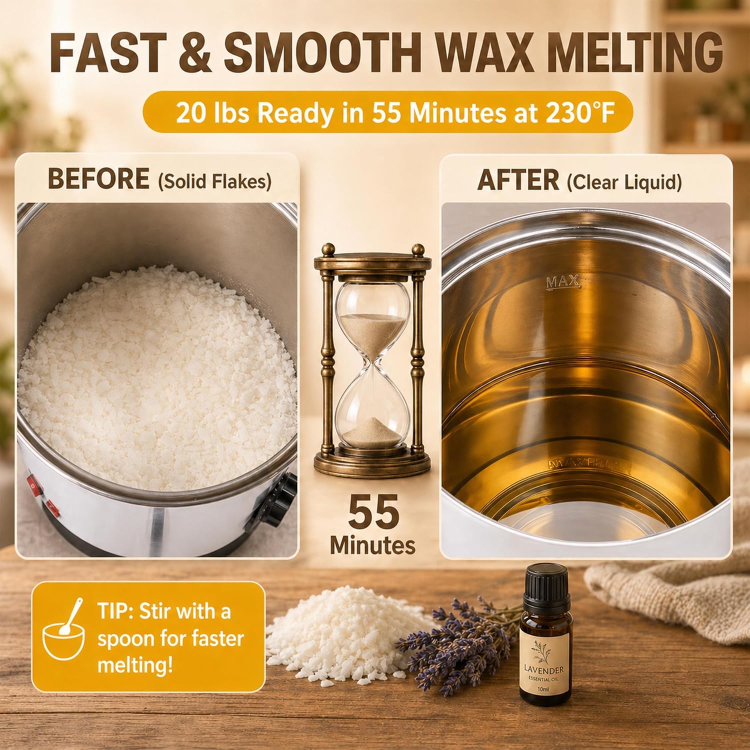 Fondeur de cire 10L pour la fa - Candle Making Tempe avis et prix