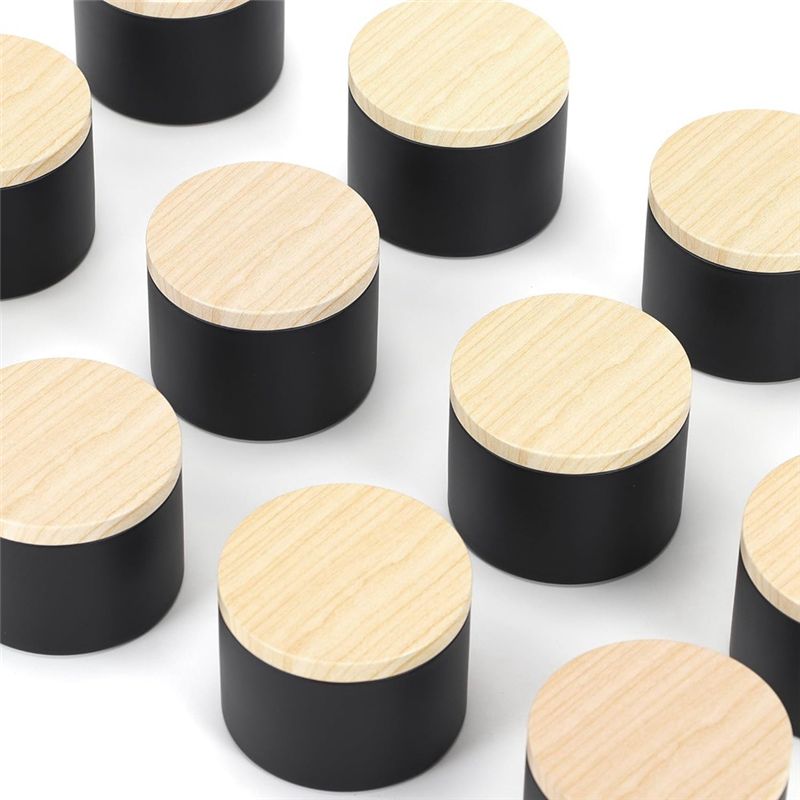 Lot de 24 boîtes à bougies noi - Candle Making Jars With Lids avis et prix