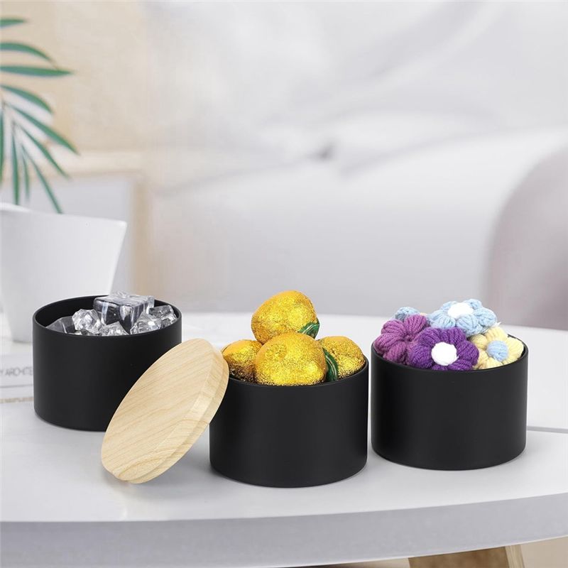 Lot de 24 boîtes à bougies noi - Candle Making Jars With Lids avis et prix
